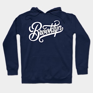 Brooklyn Cursive (White) Hoodie